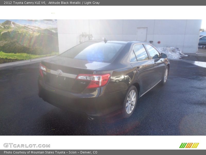 Attitude Black Metallic / Light Gray 2012 Toyota Camry XLE V6