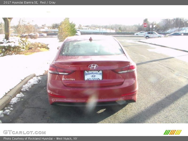 Red / Gray 2017 Hyundai Elantra SE