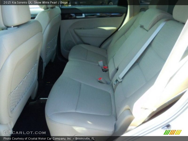 Snow White Pearl / Beige 2015 Kia Sorento LX