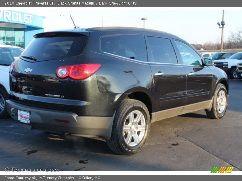 Black Granite Metallic / Dark Gray/Light Gray 2010 Chevrolet Traverse LT