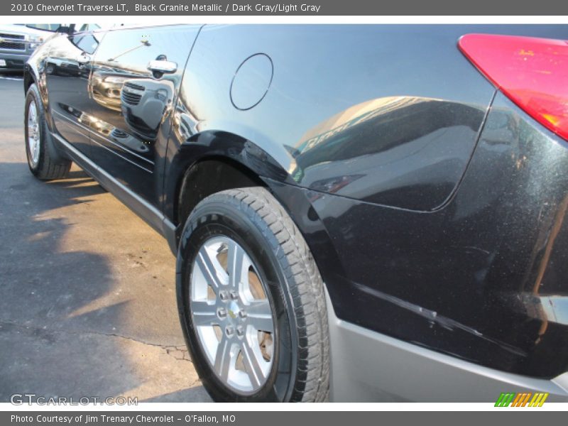 Black Granite Metallic / Dark Gray/Light Gray 2010 Chevrolet Traverse LT