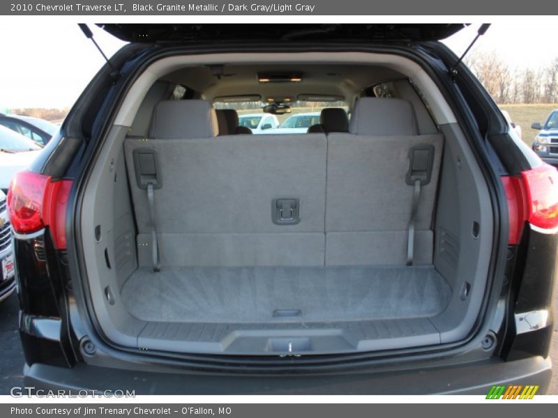 Black Granite Metallic / Dark Gray/Light Gray 2010 Chevrolet Traverse LT