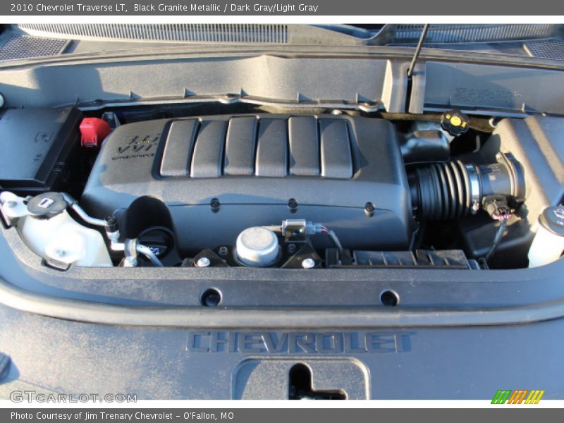 Black Granite Metallic / Dark Gray/Light Gray 2010 Chevrolet Traverse LT