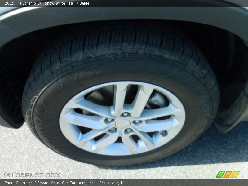 Snow White Pearl / Beige 2015 Kia Sorento LX