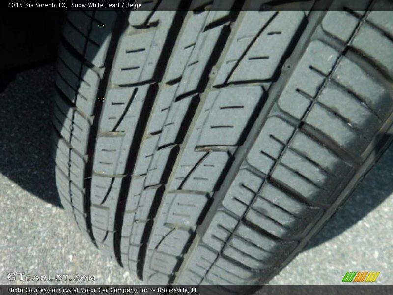 Snow White Pearl / Beige 2015 Kia Sorento LX
