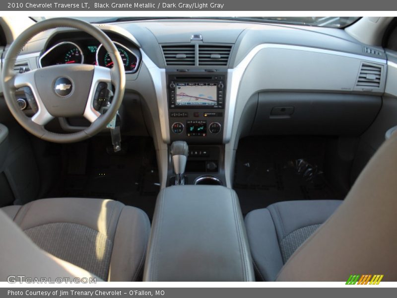 Black Granite Metallic / Dark Gray/Light Gray 2010 Chevrolet Traverse LT