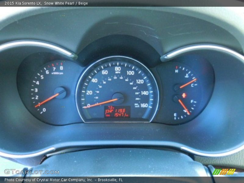 Snow White Pearl / Beige 2015 Kia Sorento LX