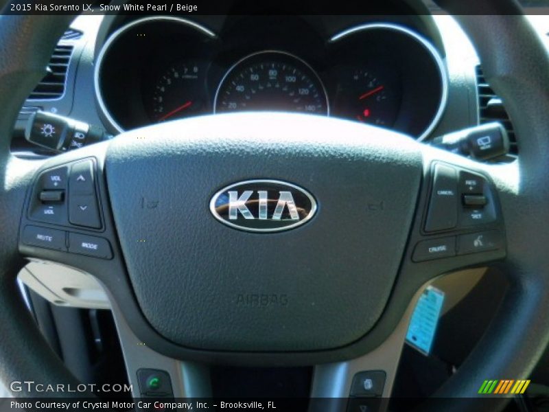 Snow White Pearl / Beige 2015 Kia Sorento LX