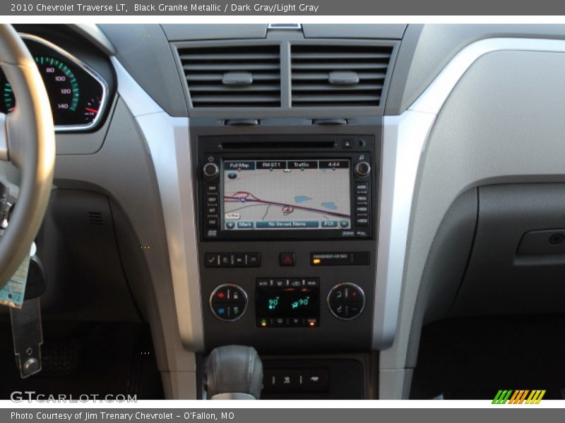 Black Granite Metallic / Dark Gray/Light Gray 2010 Chevrolet Traverse LT