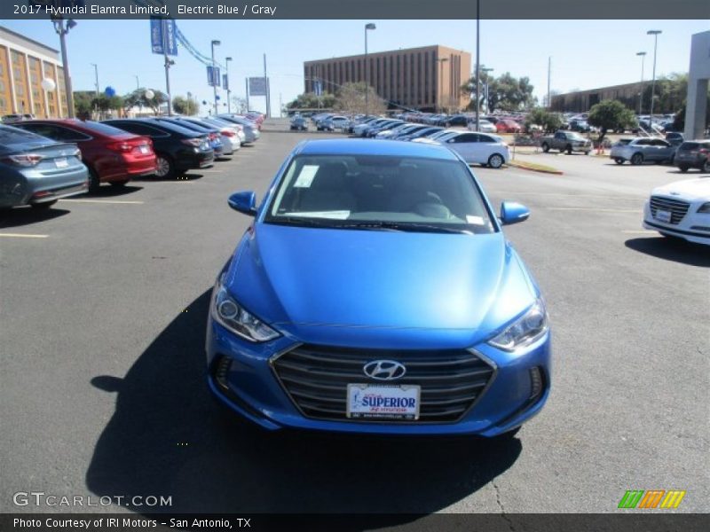 Electric Blue / Gray 2017 Hyundai Elantra Limited