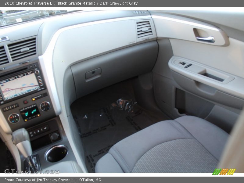 Black Granite Metallic / Dark Gray/Light Gray 2010 Chevrolet Traverse LT