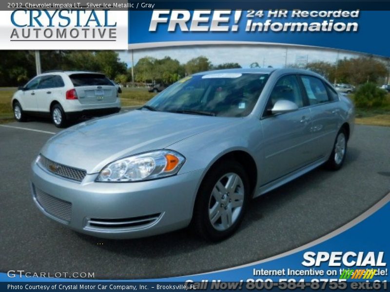 Silver Ice Metallic / Gray 2012 Chevrolet Impala LT