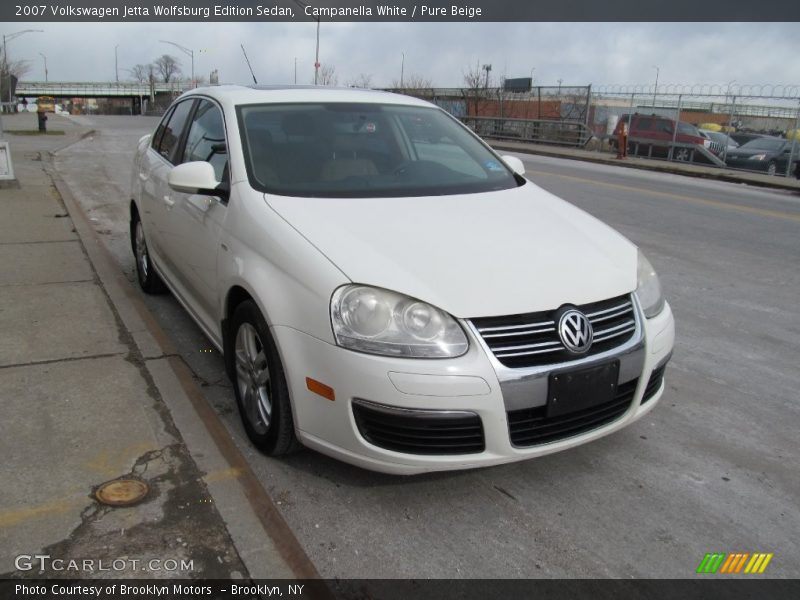 Campanella White / Pure Beige 2007 Volkswagen Jetta Wolfsburg Edition Sedan