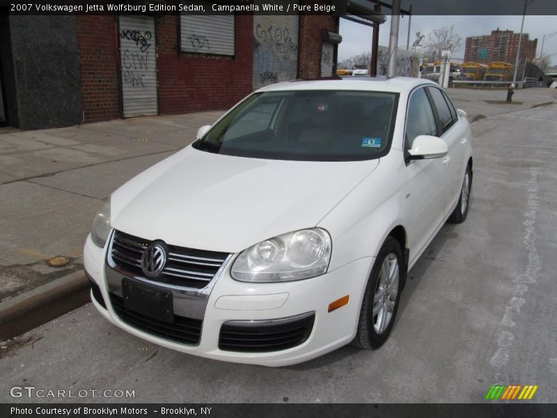 Campanella White / Pure Beige 2007 Volkswagen Jetta Wolfsburg Edition Sedan