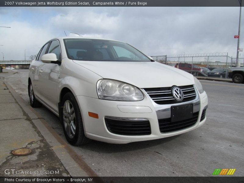 Campanella White / Pure Beige 2007 Volkswagen Jetta Wolfsburg Edition Sedan