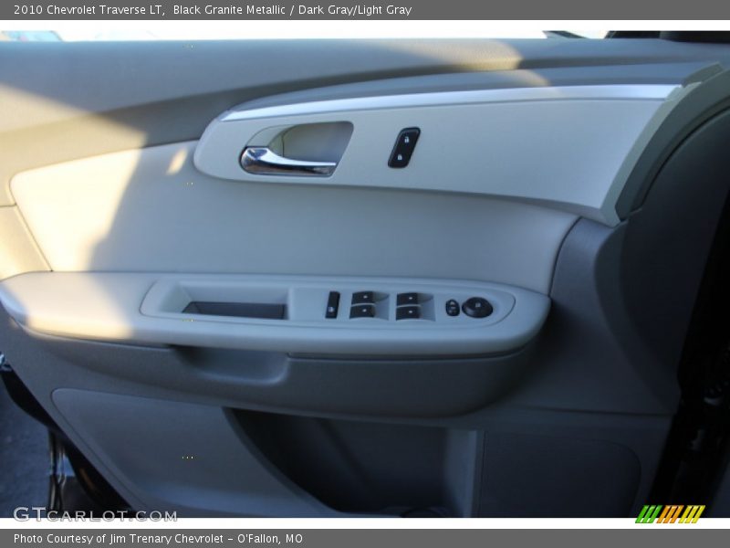 Black Granite Metallic / Dark Gray/Light Gray 2010 Chevrolet Traverse LT