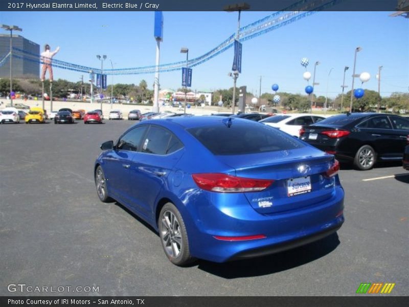 Electric Blue / Gray 2017 Hyundai Elantra Limited