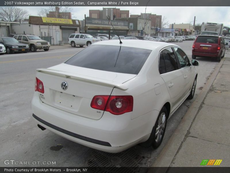 Campanella White / Pure Beige 2007 Volkswagen Jetta Wolfsburg Edition Sedan