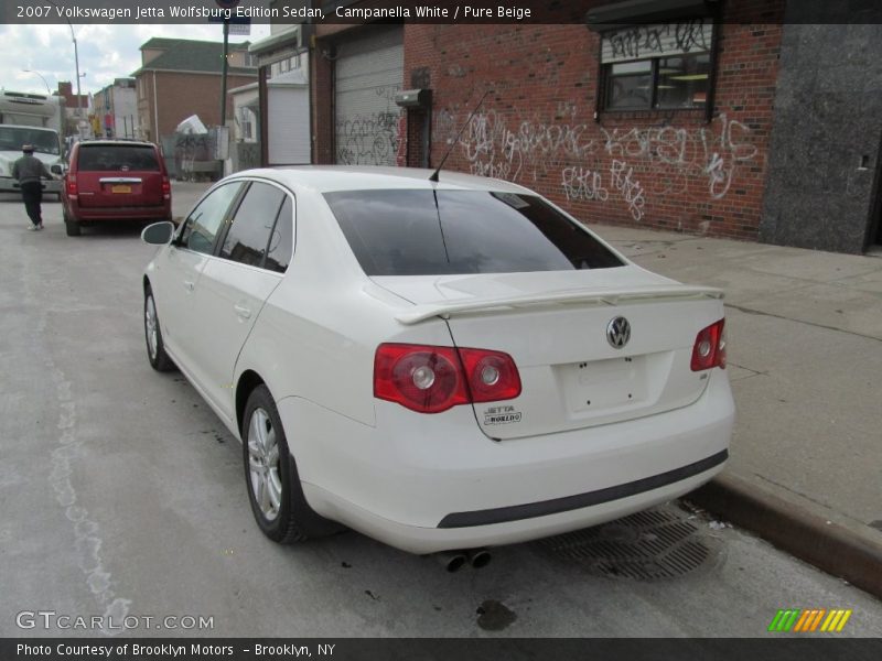 Campanella White / Pure Beige 2007 Volkswagen Jetta Wolfsburg Edition Sedan