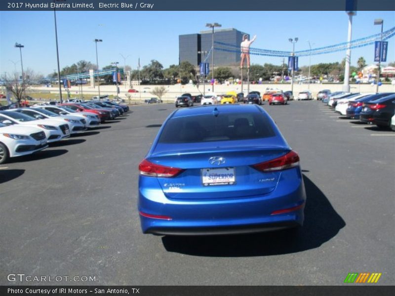 Electric Blue / Gray 2017 Hyundai Elantra Limited