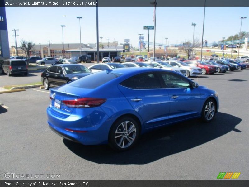 Electric Blue / Gray 2017 Hyundai Elantra Limited
