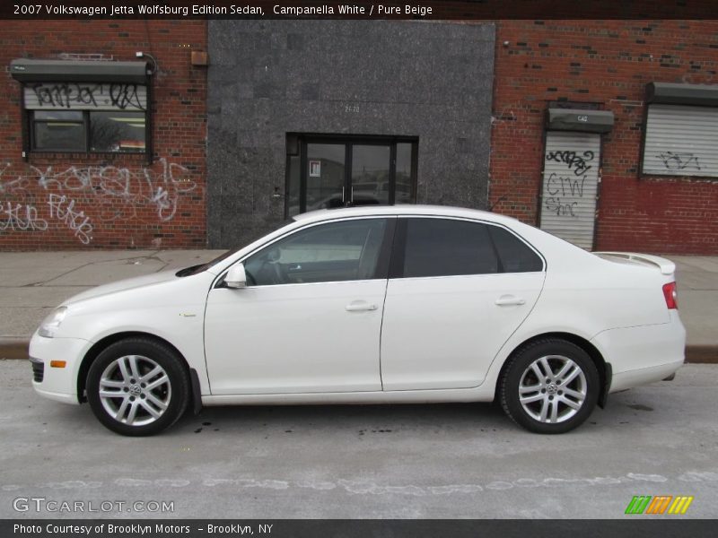 Campanella White / Pure Beige 2007 Volkswagen Jetta Wolfsburg Edition Sedan