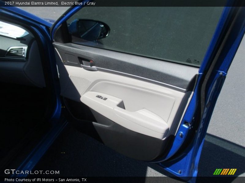Electric Blue / Gray 2017 Hyundai Elantra Limited