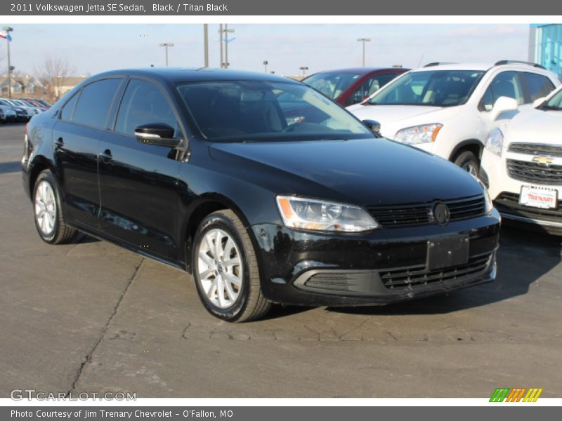 Black / Titan Black 2011 Volkswagen Jetta SE Sedan