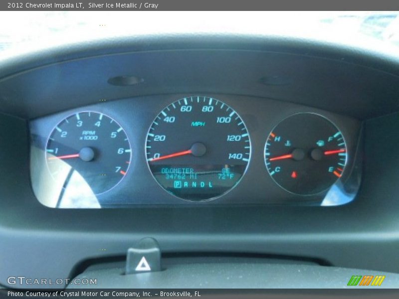 Silver Ice Metallic / Gray 2012 Chevrolet Impala LT