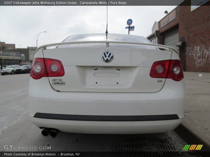 Campanella White / Pure Beige 2007 Volkswagen Jetta Wolfsburg Edition Sedan