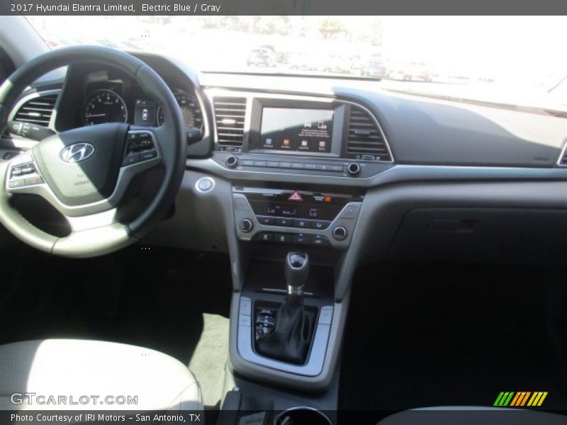 Electric Blue / Gray 2017 Hyundai Elantra Limited