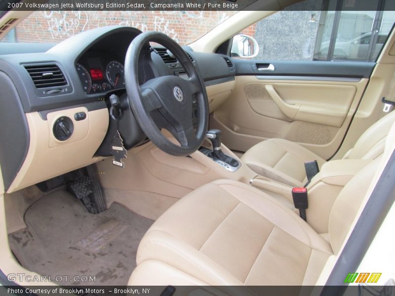 Campanella White / Pure Beige 2007 Volkswagen Jetta Wolfsburg Edition Sedan