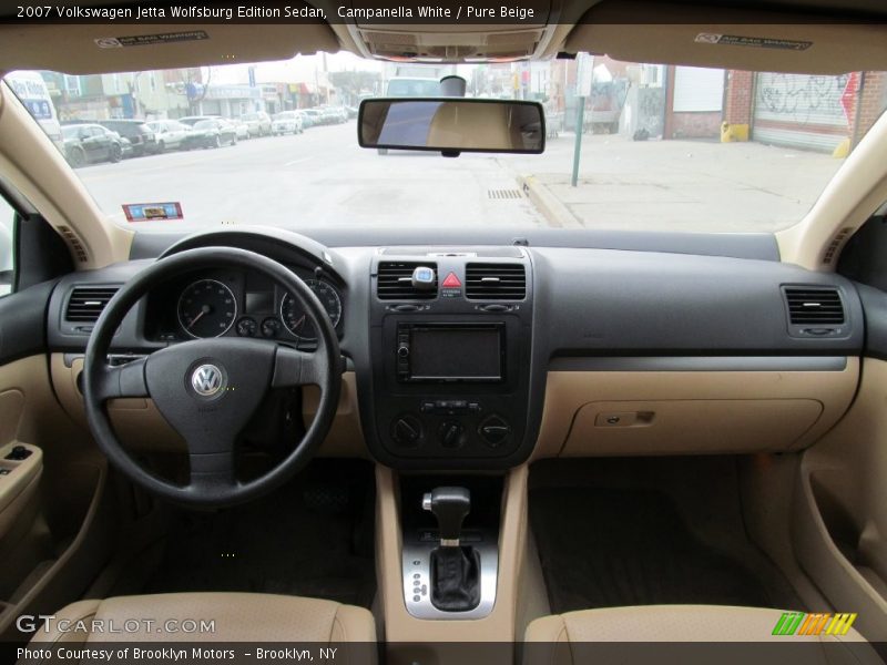 Campanella White / Pure Beige 2007 Volkswagen Jetta Wolfsburg Edition Sedan