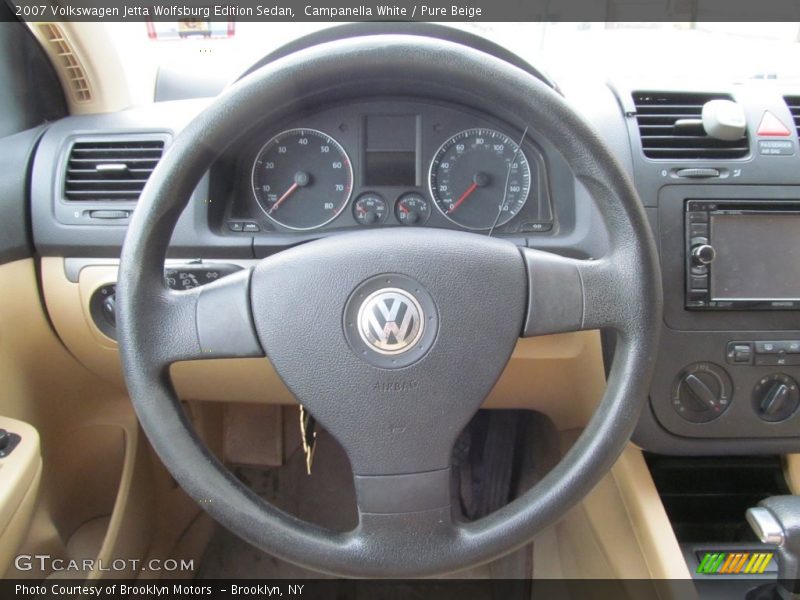 Campanella White / Pure Beige 2007 Volkswagen Jetta Wolfsburg Edition Sedan