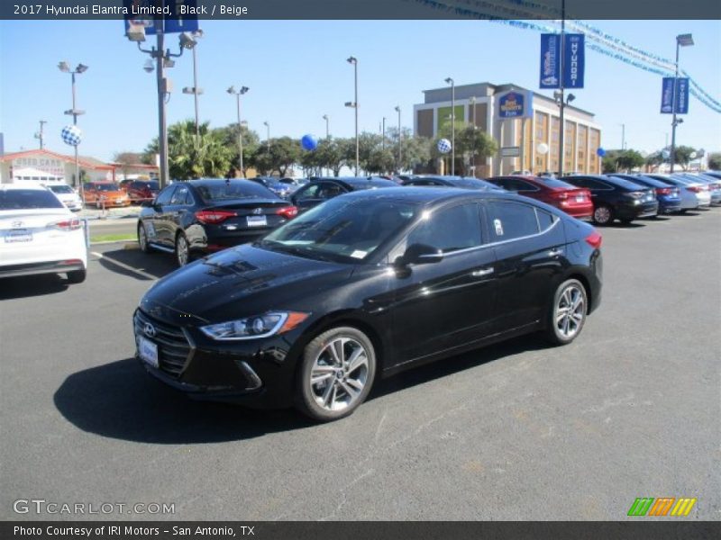 Black / Beige 2017 Hyundai Elantra Limited