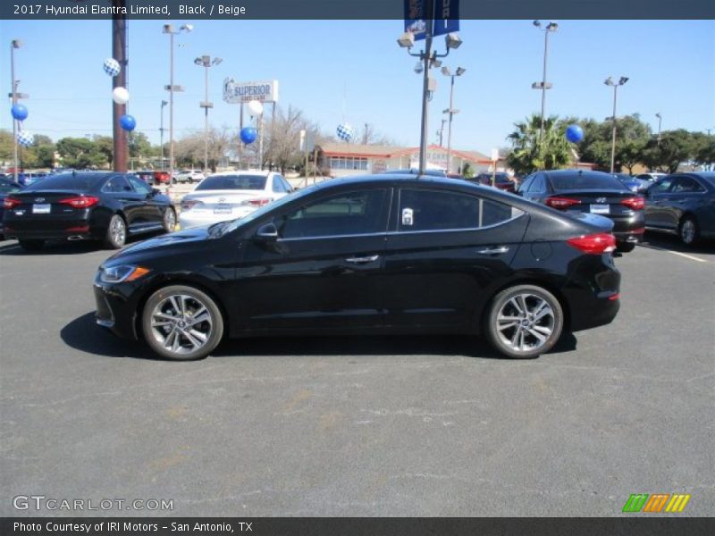 Black / Beige 2017 Hyundai Elantra Limited
