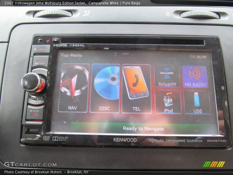 Campanella White / Pure Beige 2007 Volkswagen Jetta Wolfsburg Edition Sedan