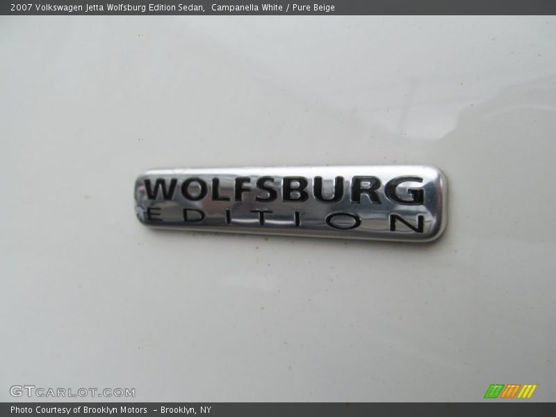 Campanella White / Pure Beige 2007 Volkswagen Jetta Wolfsburg Edition Sedan