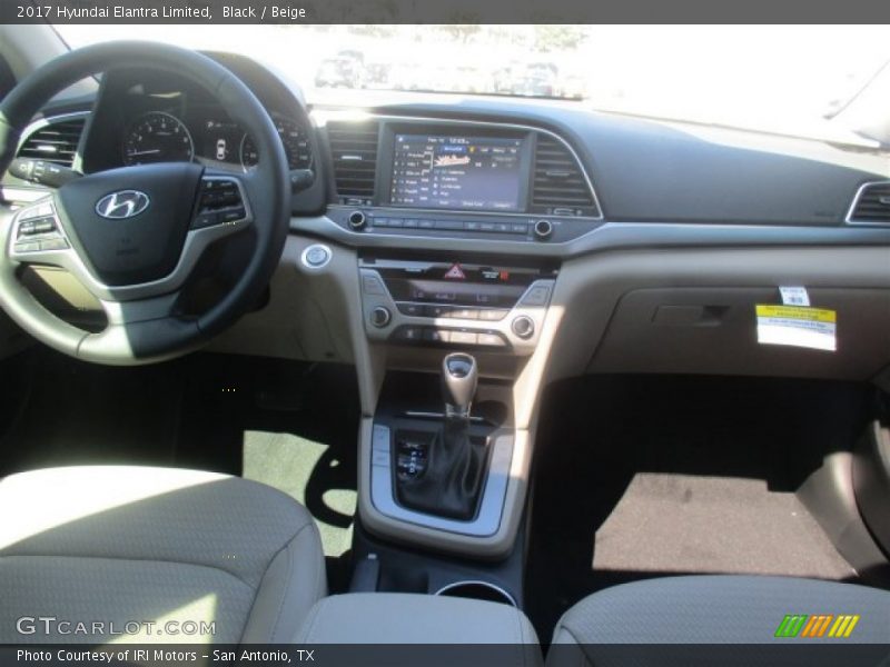 Black / Beige 2017 Hyundai Elantra Limited