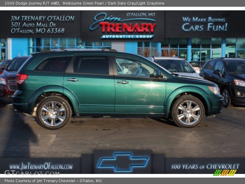 Melbourne Green Pearl / Dark Slate Gray/Light Graystone 2009 Dodge Journey R/T AWD