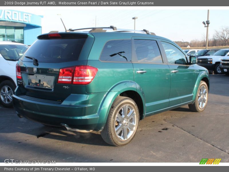 Melbourne Green Pearl / Dark Slate Gray/Light Graystone 2009 Dodge Journey R/T AWD