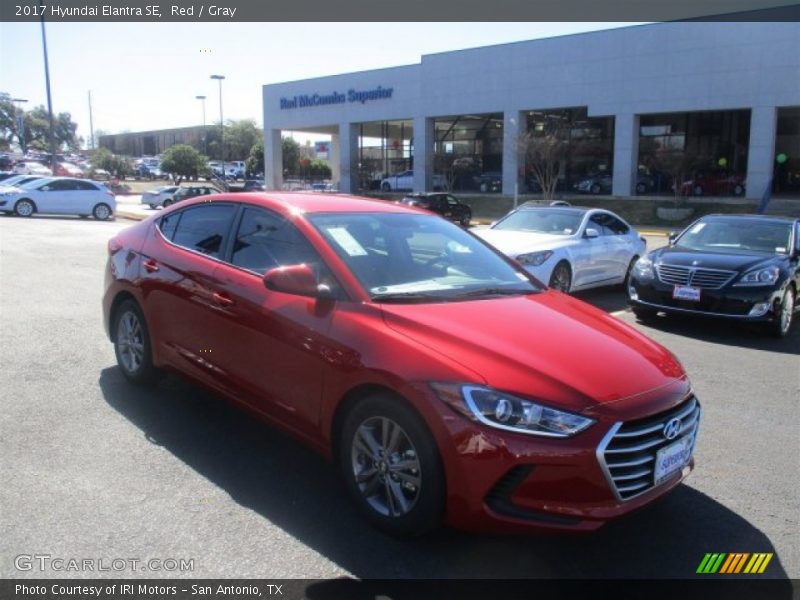 Red / Gray 2017 Hyundai Elantra SE