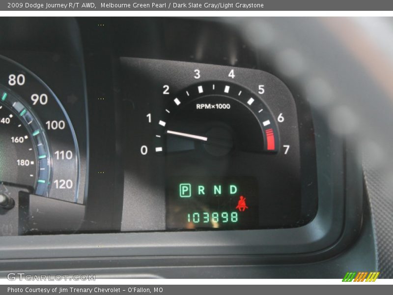 Melbourne Green Pearl / Dark Slate Gray/Light Graystone 2009 Dodge Journey R/T AWD