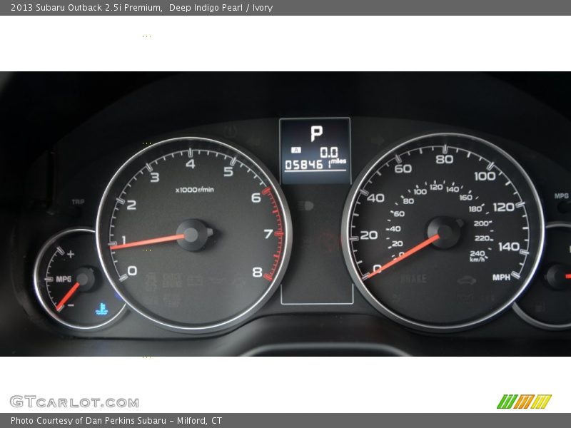Deep Indigo Pearl / Ivory 2013 Subaru Outback 2.5i Premium