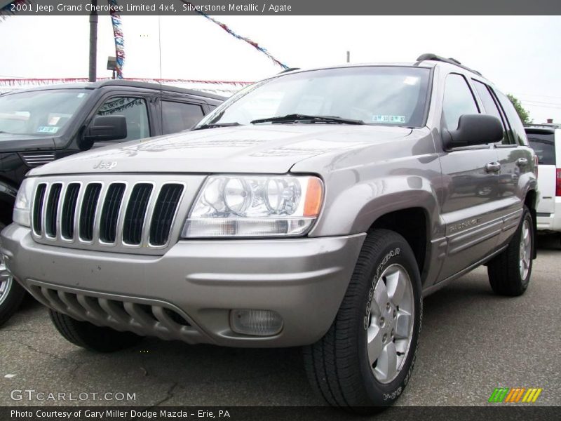 Silverstone Metallic / Agate 2001 Jeep Grand Cherokee Limited 4x4