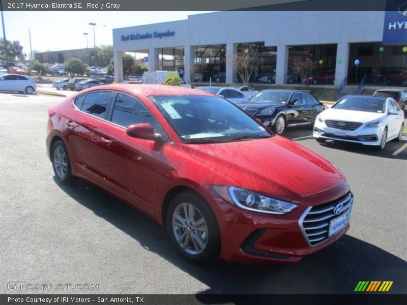 Red / Gray 2017 Hyundai Elantra SE