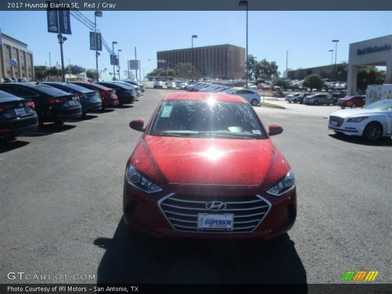 Red / Gray 2017 Hyundai Elantra SE