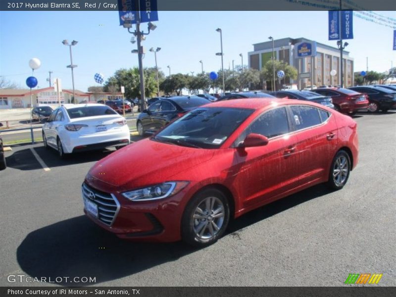 Red / Gray 2017 Hyundai Elantra SE