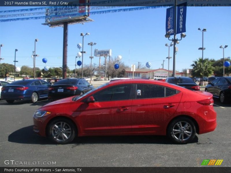 Red / Gray 2017 Hyundai Elantra SE
