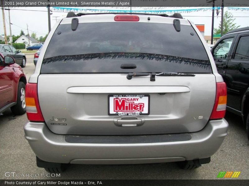 Silverstone Metallic / Agate 2001 Jeep Grand Cherokee Limited 4x4